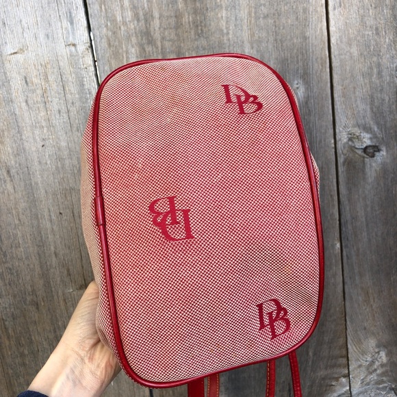 VTG Dooney & Bourke red drawstring bucket bag - Picture 4 of 8